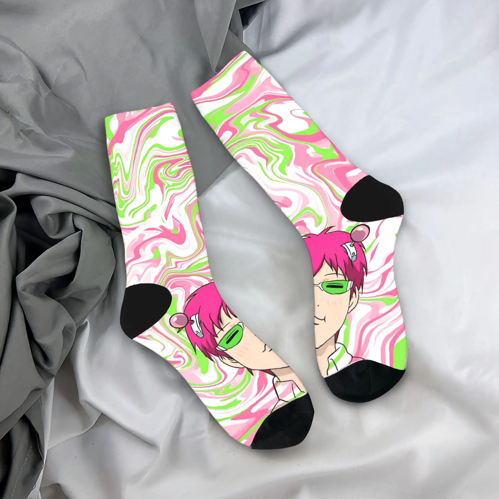 

Saiki K аниме чулки носки в стиле Харадзюку взрослые мужские мягкие носки осенний уличный дизайн противоскользящие носки подарок