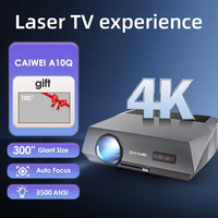 CAIWEI 4K Beam Projectors for Movie Auto Focus Correction Smart Android Wifi 1080P Full HD Home Theater Projector Global Version