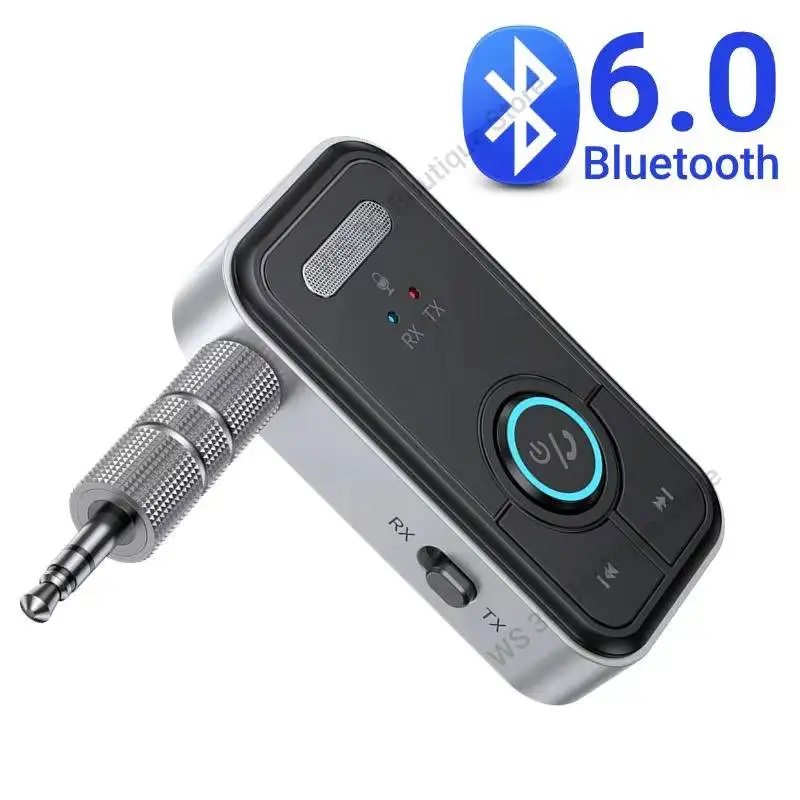 kebidumei Bluetooth 5,3 Sender Empfänger Adapter Wireless Audio für Auto Musik Kopfhörer Lautsprecher 3,5mm Buchse Aux Wireless Audio Adapter 3