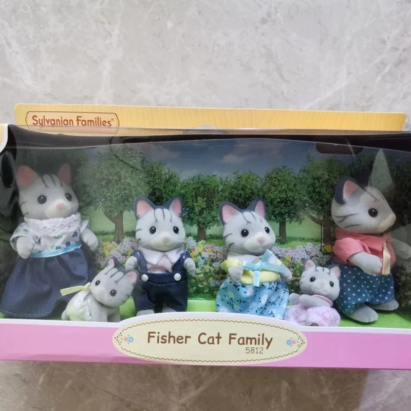 

2024 New Forest Family Fisher Family Of Cats Set A Et Anime Girl Pvc Figures Toy Figurine Room Decoration Toys Birthday Gift