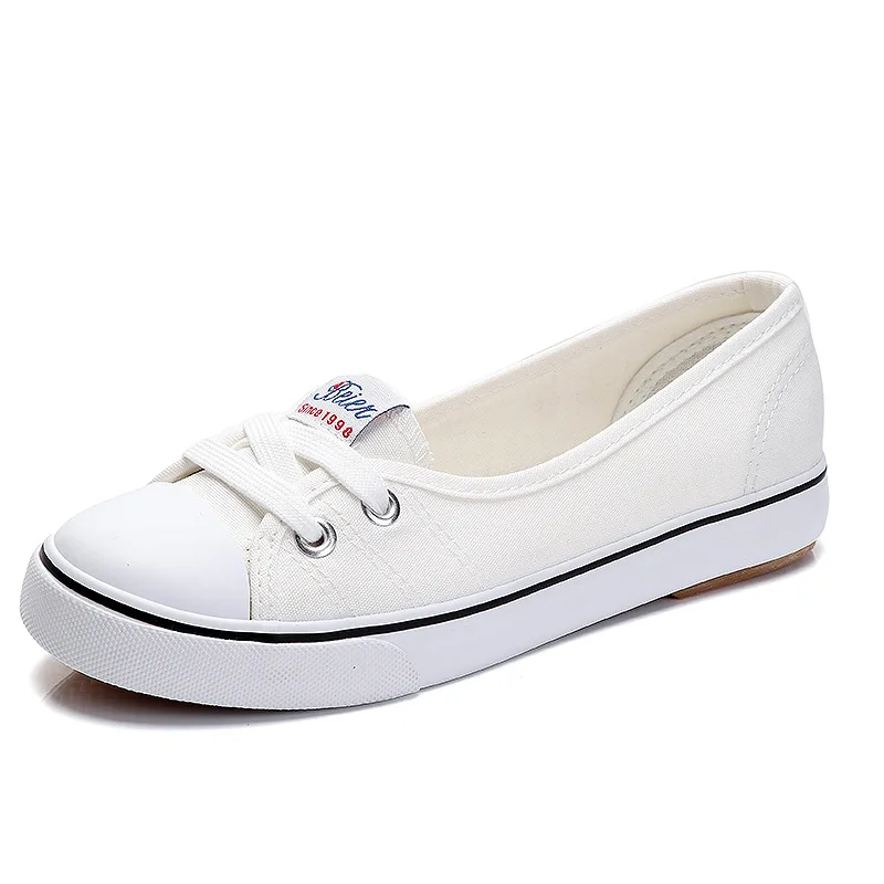 2023 Women\'s Canvas Shoes Small White Shoes Women\'s Everything Literary Light Mouth Shoes Summer