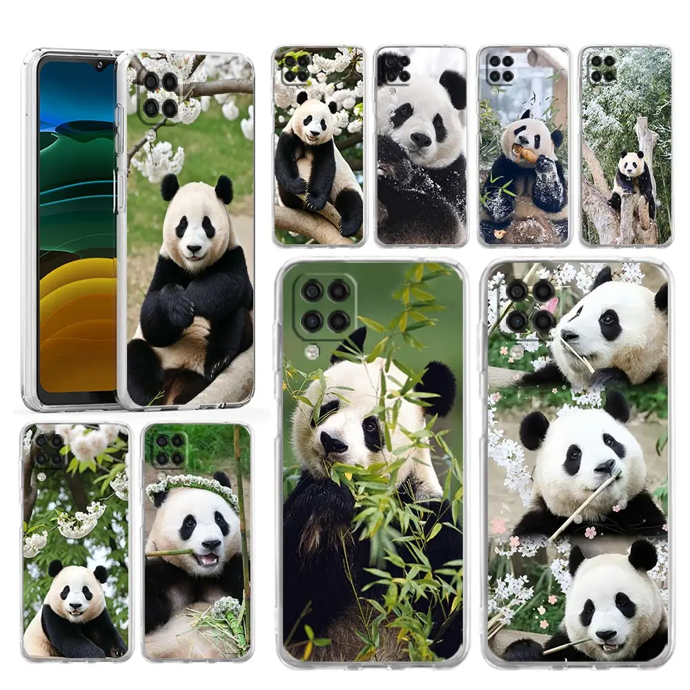 Phone Case For Samsung A54 A52 A50 A70 A10 A30 A40 A20S A20E A02S A12 A14 A22 A24 A42 A34 A32 5G A04s Clear Cover Fubao panda