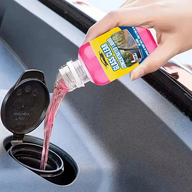 Car Glass Concentrated Coating Waterproof Windshield Wiper Fluid, Keeps It Smooth, Rainproof and Anti-Fog Without Streaks, Quickly Restores Glass Clarity