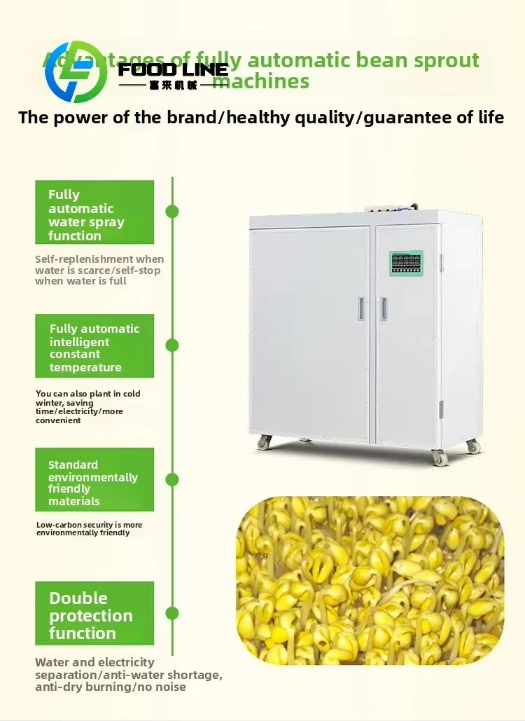 Constant Humidity Sprout Maker Closed Internal Environment Block Outside Dust And Pollutants To Grow Clean Tender Edible Sprouts
