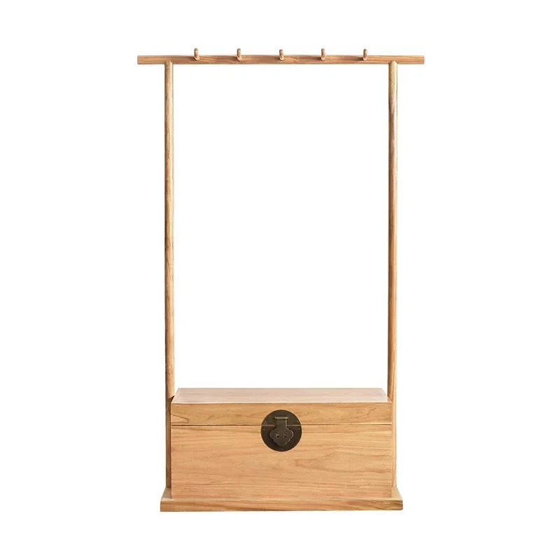 

Solid wood hanger, floor to ceiling bedroom coat rack