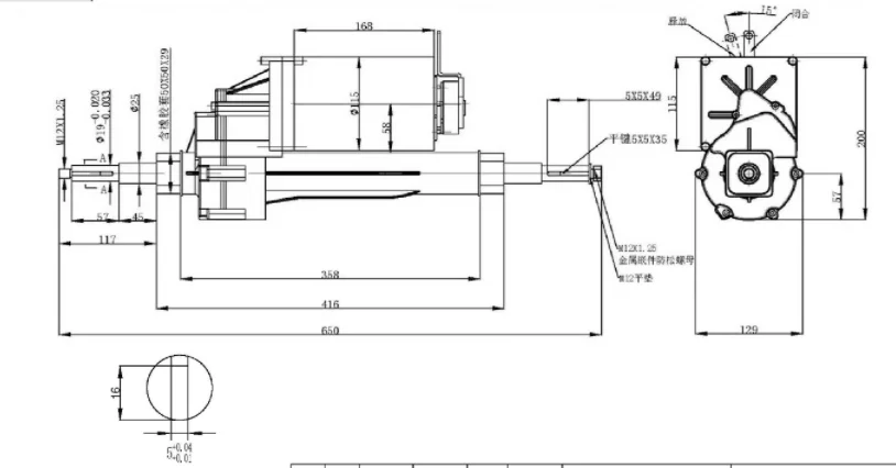 DC Transaxle Motor Electric Tricycle 24v 1000w Electric Tricycle Motor Rear Axle for 3 Wheel Motorcycle