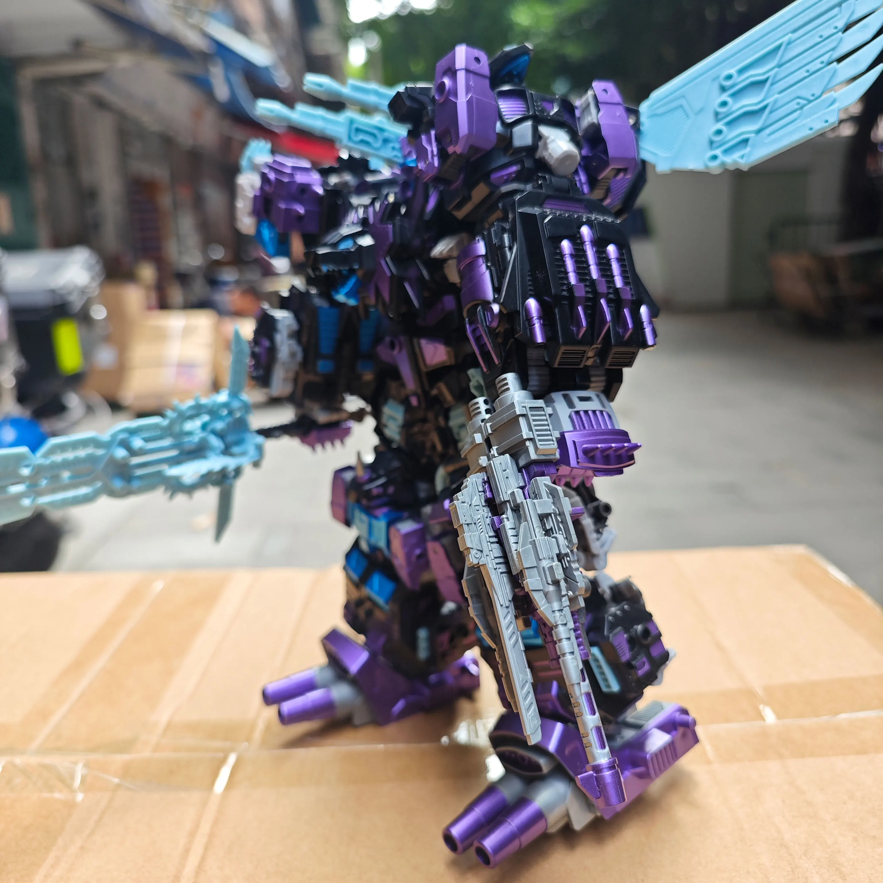 TENGYANG 30 CM DARK Predaking Transformation Predacons 5 IN 1 Action Figure Speelgoed GEEN DOOS