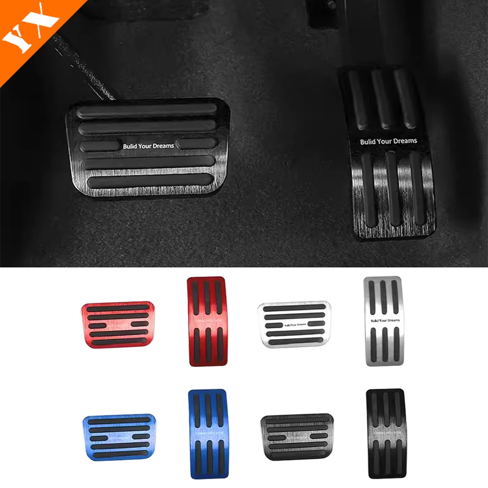 

For BYD Leopard 5 Accessories 2023-2025 Car Non Perforated Metal Anti Slip Rest Pedal For Accelerator And Brake Pedals 2pcs