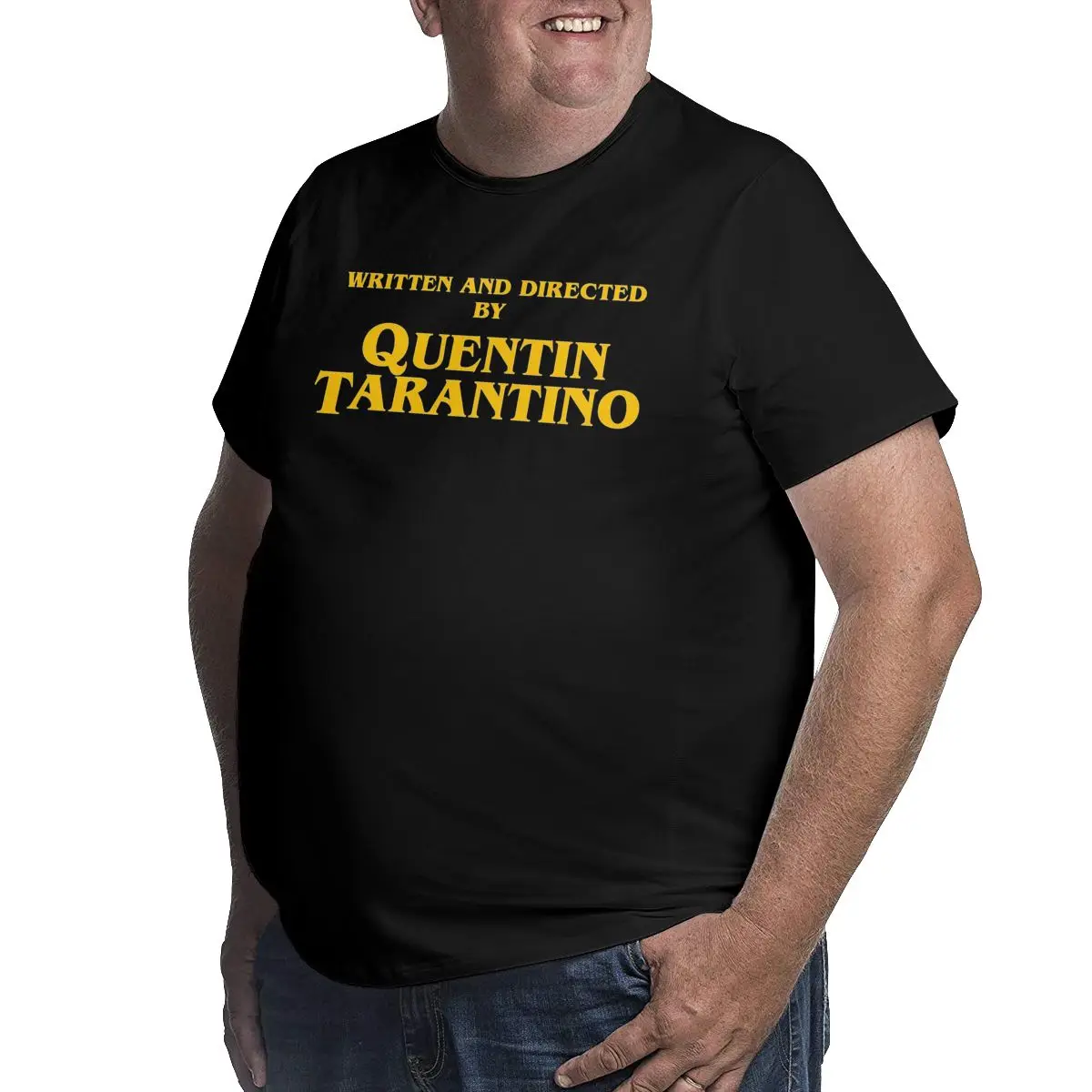 Written And Directed By Quentin Tarantino T Shirts Men Cotton for Male T-Shirts Pulp Fiction Kill Bill Big Tall Tees Clothes