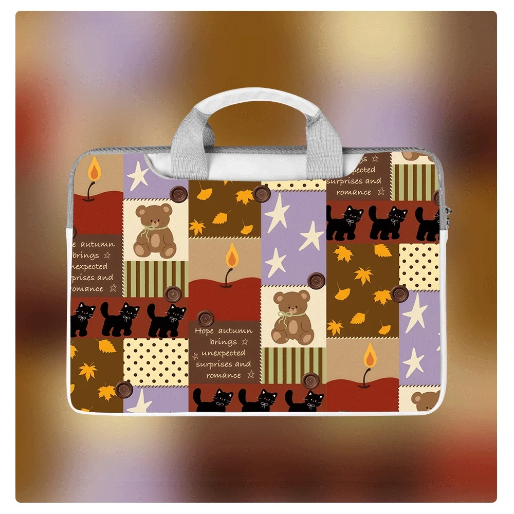 

Cute Animal Print Laptop Bag Cover Laptop Case for Macbook Case 13 14 15 16 Inch Macbook Air Storage Bag Briefcase Holiday Gift