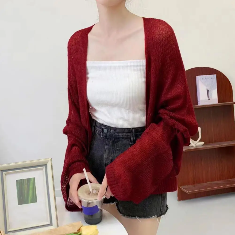 

Sun Coat Stylish Sun Protective Cardigan for Women Lightweight Knit Shawl with Uv Protection Office Ac Warmth Outdoor Comfort