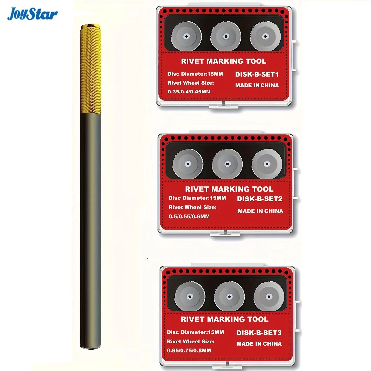 Joystar Model Rivet Maker Tool with Handle for Model Hobby Craft Building Tool One hand saw with 9 types of  big gear blades