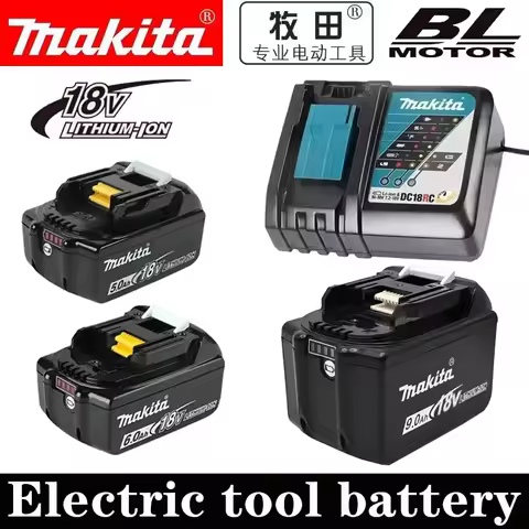 Genuine Makita 18V battery 9Ah 6Ah 5Ah Rechargeable Battery Makita Power Tools Li-ion Replacement 18v Battery electric drill