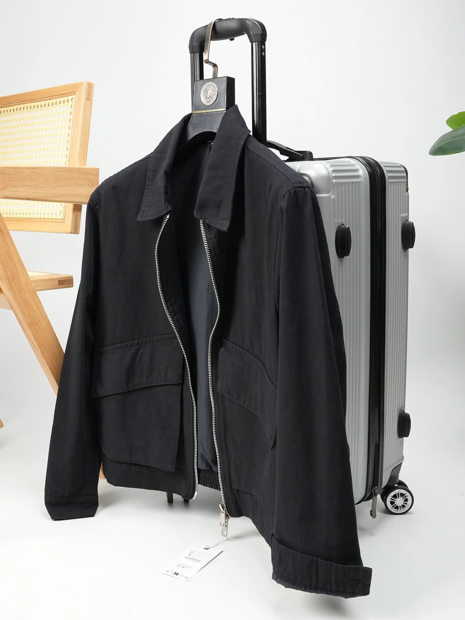 

Мужская повседневная куртка-бомбер JI Simple Flight Suit с воротником-стойкой, осенне-зимняя, модная, городская, приталенная, с длинными рукавами, на молнии