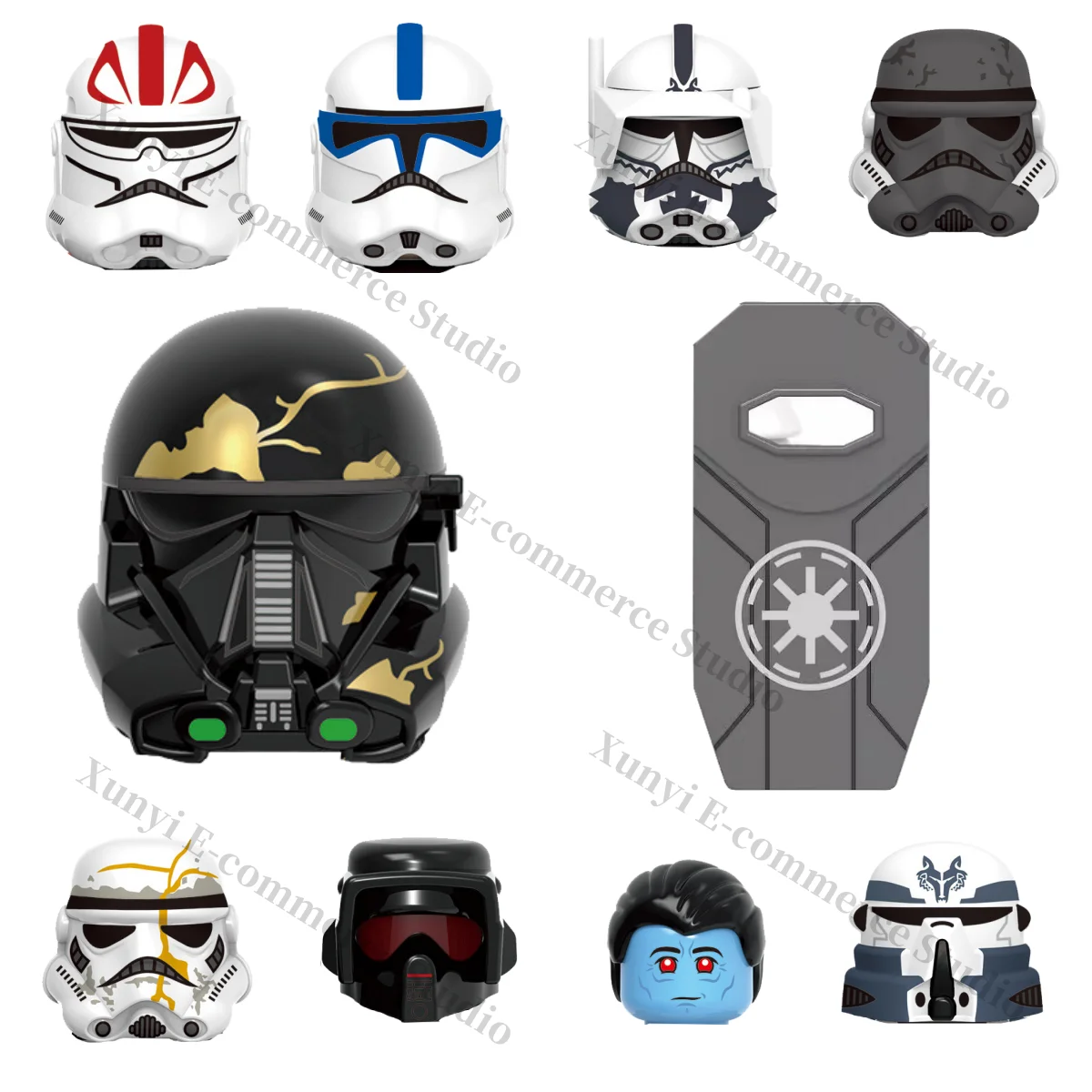 

G0118 G0125 Star Wars figurines building blocks Baylan Skoll 327th Airborne Trooper MINI blocks assembly toy holiday gifts