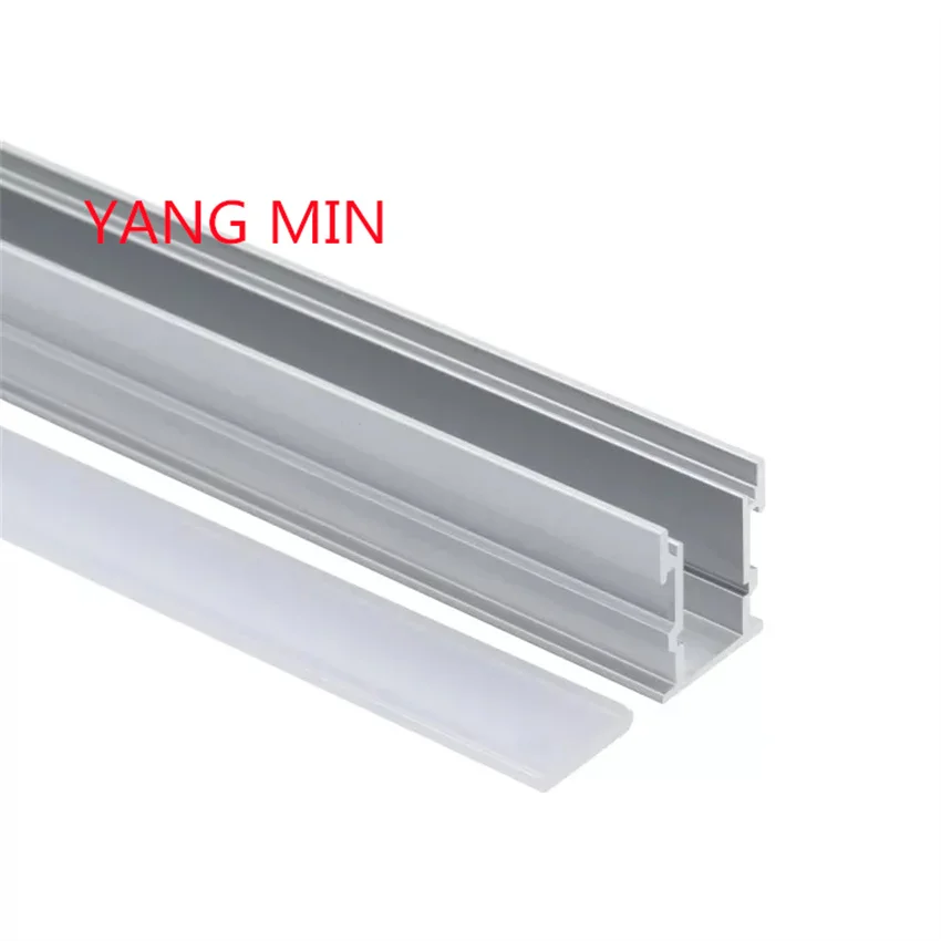 1.5m/buah dekorasi linear lantai/tanah profil ekstrusi LED aluminium untuk lampu batang LED