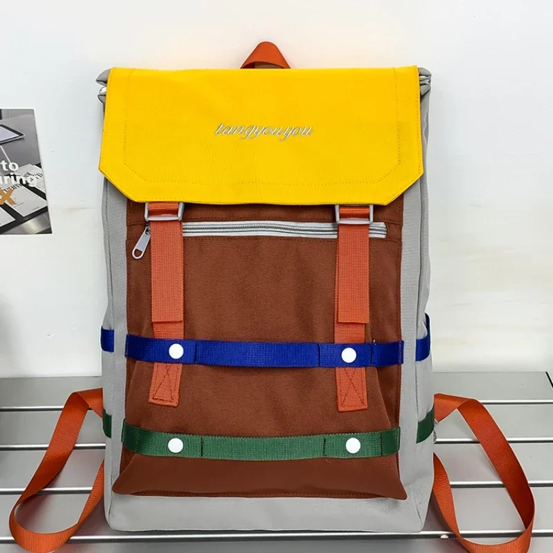 New Hot Selling Oxford Backpacks 2024 Fashion Splicing Models Multi Functional and Large Capacity Unisex School Bags