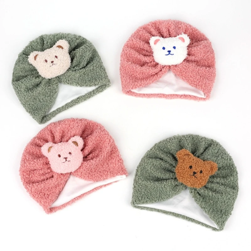 2023 Cute Bear Hat Soft Baby Bonnet Cap Soft Hat Warm Hat Beanie Cap for Baby Toddler Newborn Kid Child Breathable Hat