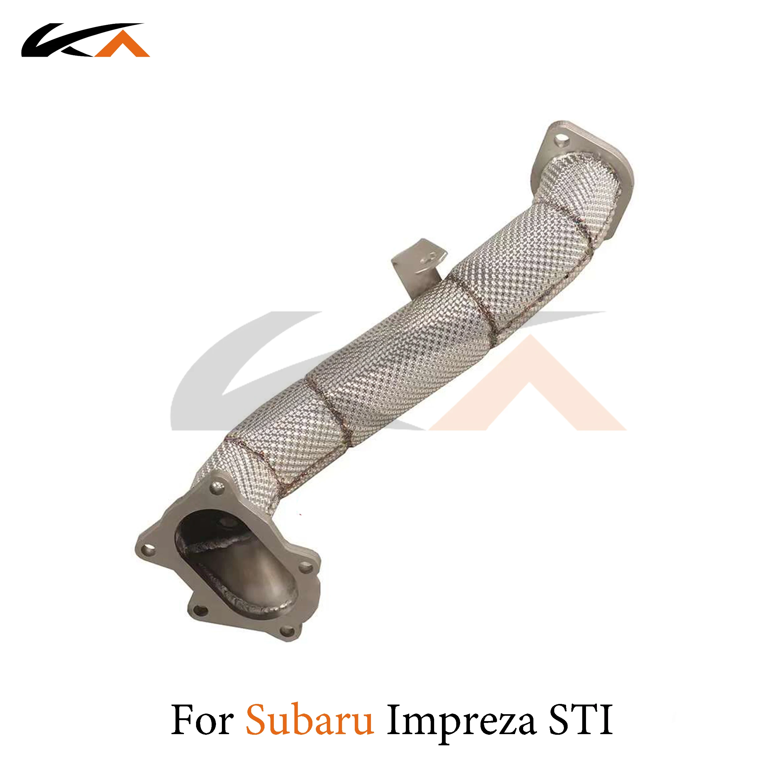 KA ปรับระบบไอเสียหัวสแตนเลส downpipe สําหรับ Subaru Impreza STI 2.5T เพลาท่อ Catalysis ความร้อน SHIELD