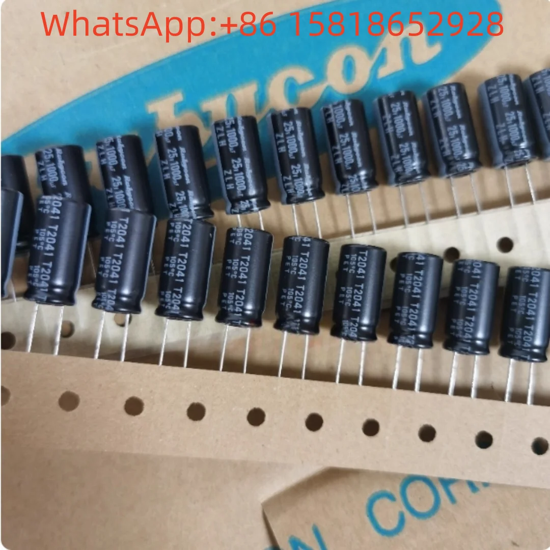 

10 шт. 1000 мкФ 25 В Япония Рубиновый 25 В 1000 мкФ 10X20 ZLH высокочастотные оригинальные конденсаторы с низким сопротивлением