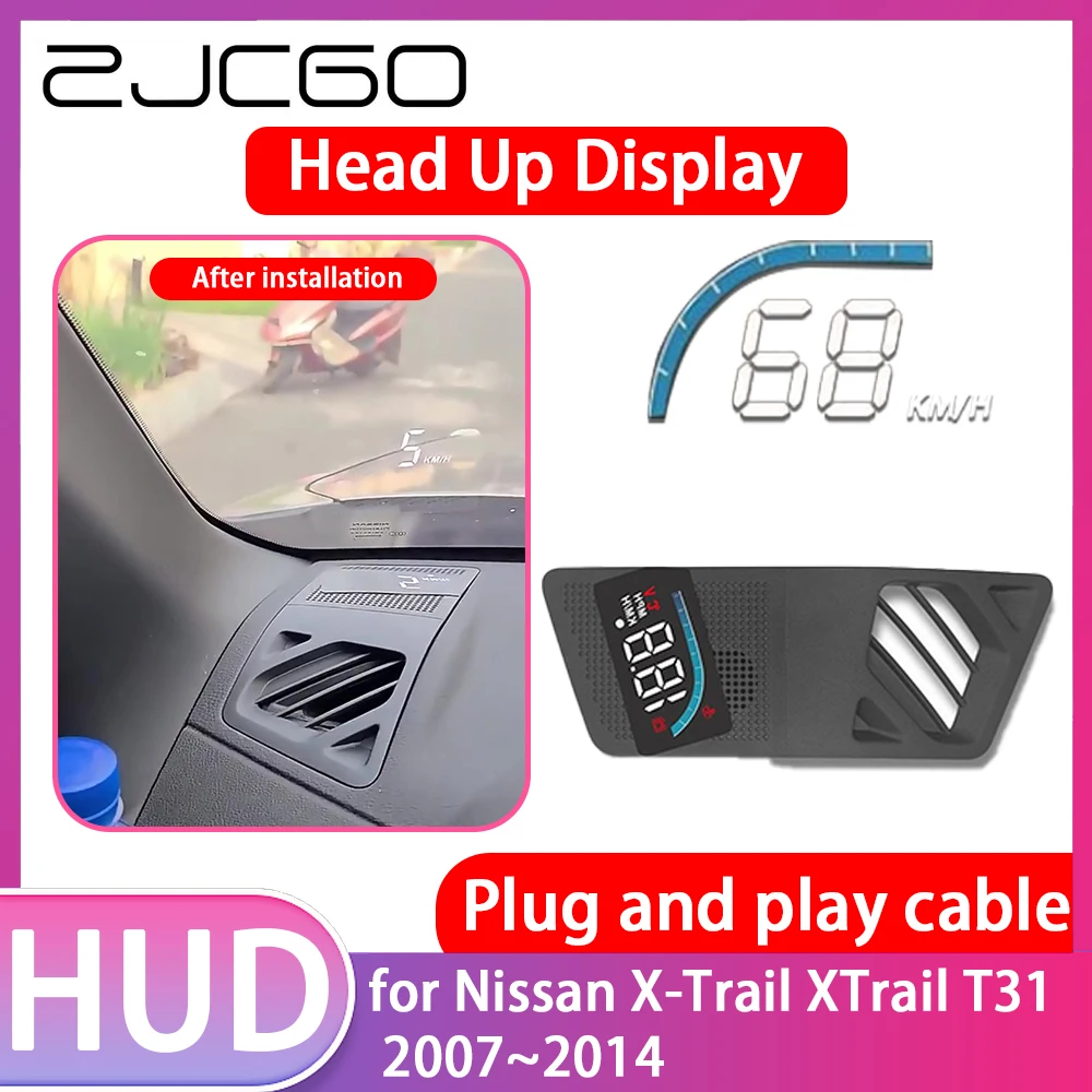 Car Special Hidden HUD Head Up Display Speedometer Speed Projector Alarm for Nissan X-Trail XTrail T31 2007~2014