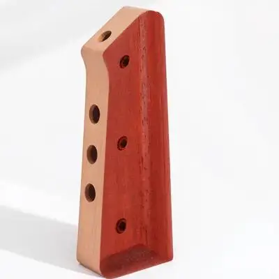 

Solid Wood Handle Accessories Red Pear Wood ErgonomicKnife Handle for Kitchen Cutter Replacement Practical Grip Chopping Tool