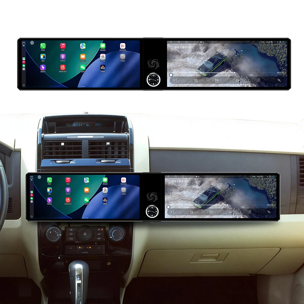 12.3Inch Dual Screen Android 13 Car Radio Multimedia Player For Mazda tribute 2007 - 2012 Stereo 4G GPS DSP BT Carplay Headunit