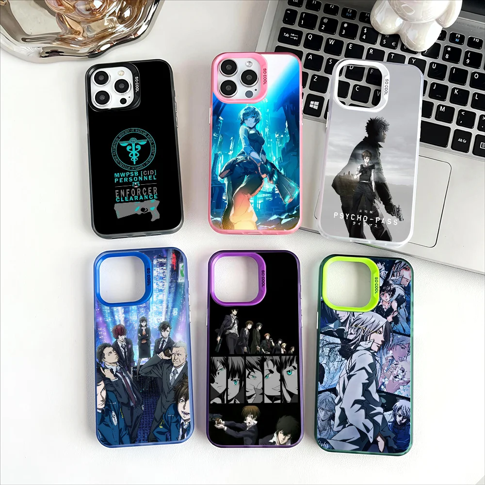 Чехол для телефона P-Psycho Pass с аниме для Apple 11, 12, 13, 14, 15, 16 Pro Max Plus, защитный чехол для телефона