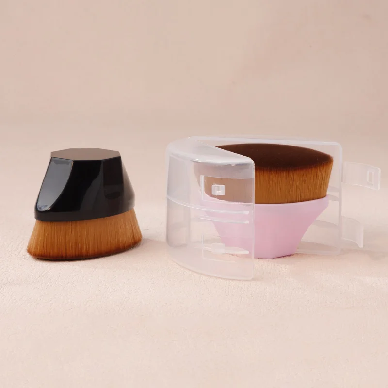 

55Foundation Brush Makeup Brush Petal Seamless Makeup Flat Portable Non-Absorbent Storage BoxBBBrush