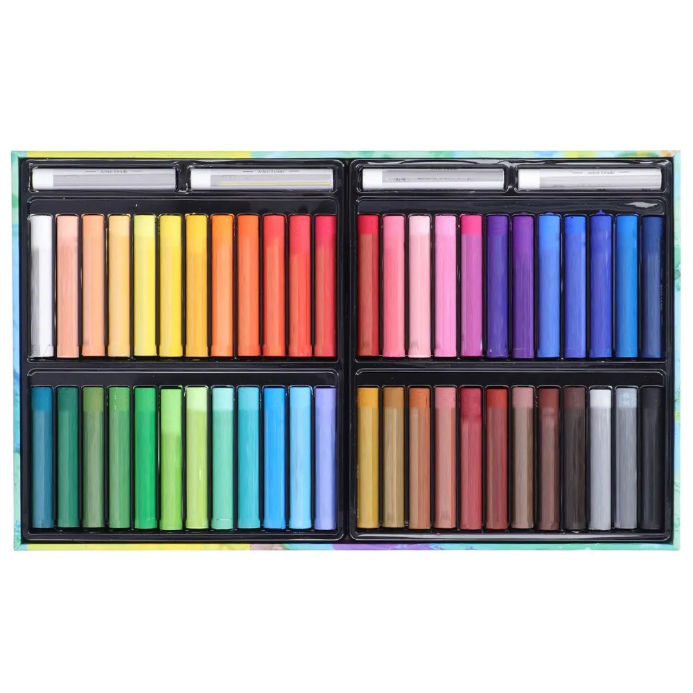 

52PCS Ultra Soft Texture Oil Pastels Rich Pigments Smooth Application Color Crayons High Color Saturation Art Creation Materials