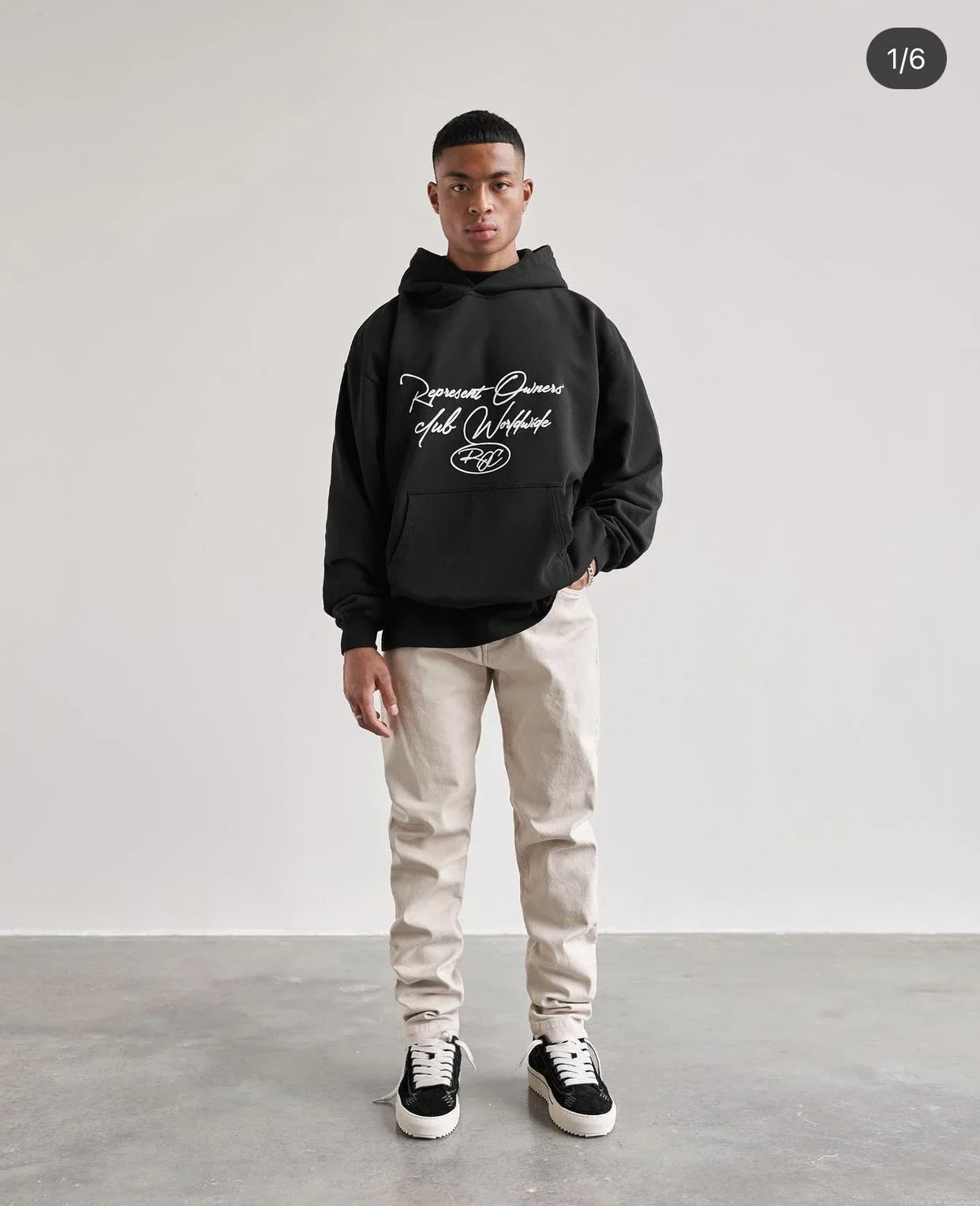 FW Spring and autumn pure cotton street Represent letters slogan printed tide high street retro do old wash hoodie hoodie