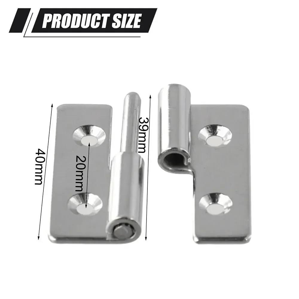 1 pz giunto scorrevole cerniera rimovibile ascensore bandiera fuori 304 cerniere staccabili in acciaio inossidabile hardware per mobili connettore per porta