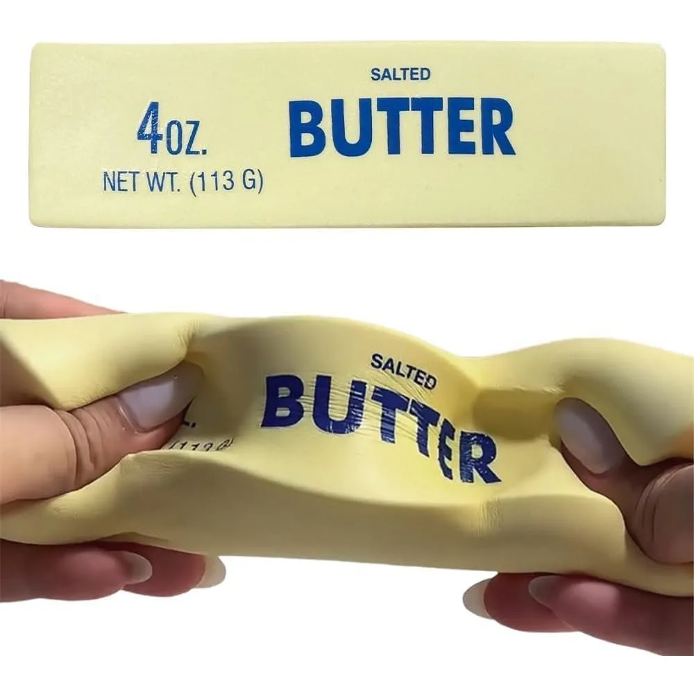 Slow Rebound Cute Butter Squeeze Stress Stick,Upgrade Stress Relief Fidget Toys Wet Slow Rebound Stress Relief Toy (1Pcs)