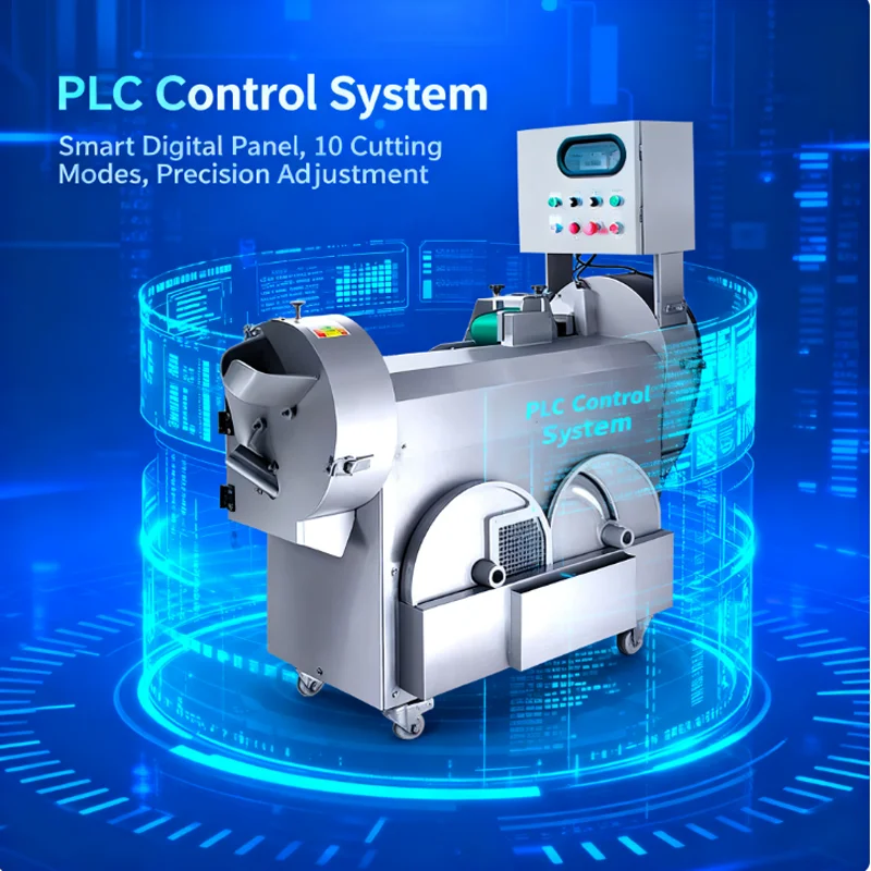 Коммерческая полностью автоматическая овощерезка из нержавеющей стали, небольшая электрическая машина для резки проволоки для двигателя ресторана, столовой