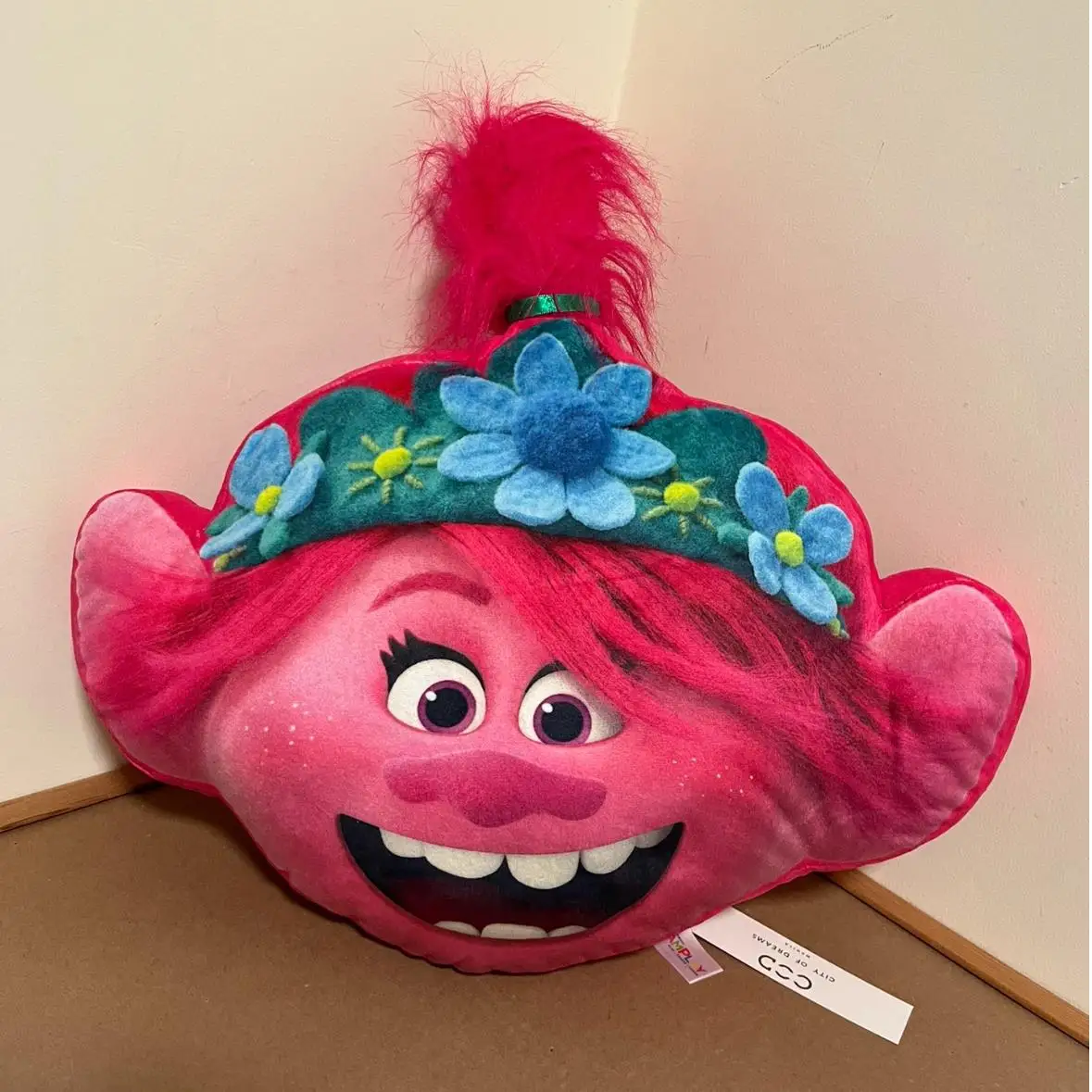 Dreamwork Movie Trolls Poppy Pink Plushed Pillow Stuffed High Quality Toys for Grils