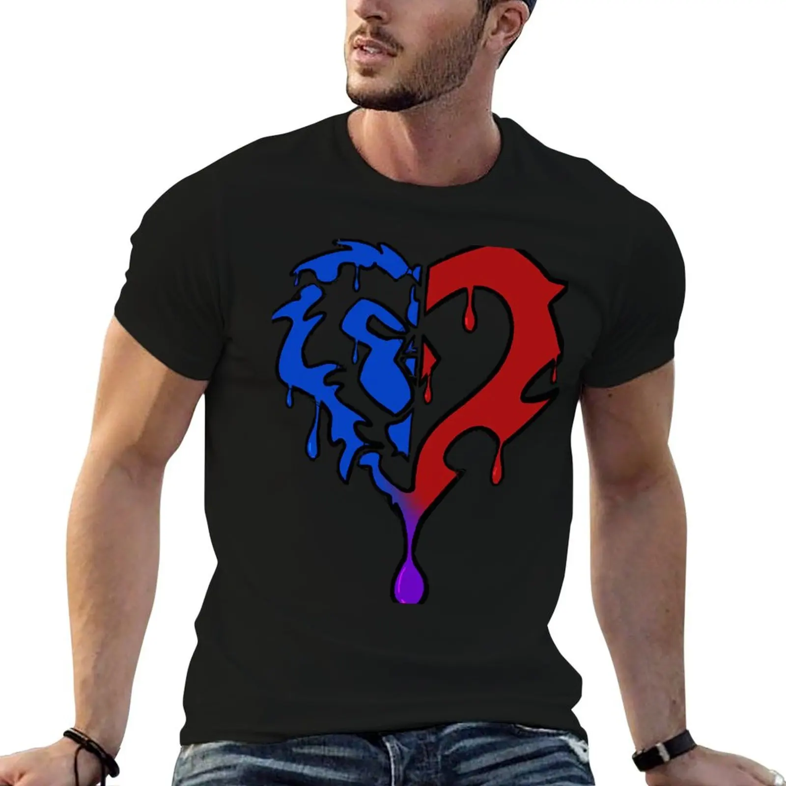 I Bleed Purple T-Shirt Work Duty Casual T-Shirt