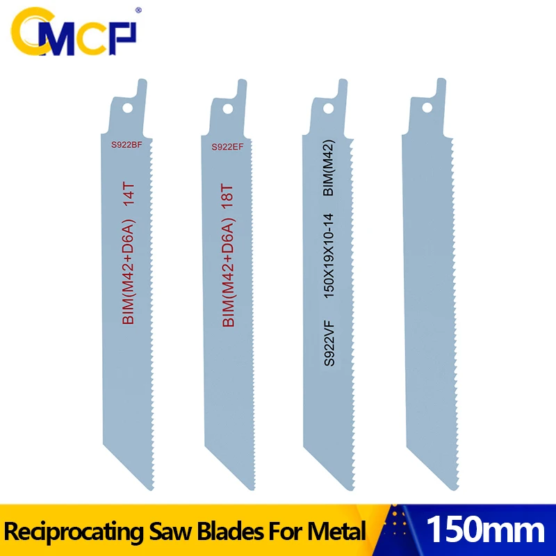 CMCP 150mm Reciprocating Saw Blade For Cutting Metal for S922BF S922EF S922VF BIM Saber Saw For Metal Cutting Tools