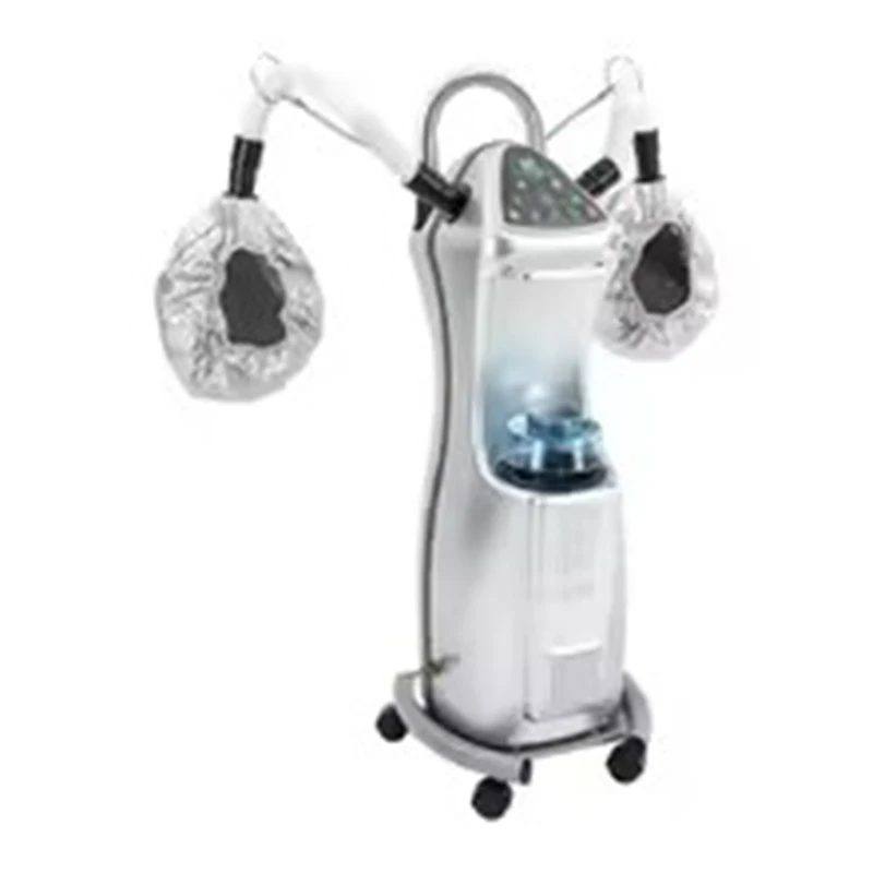 Standing Hair Steamer 650W Professional Hair Treatment Machine Hooded Heating Steam Cap Hair Processor with Wheels