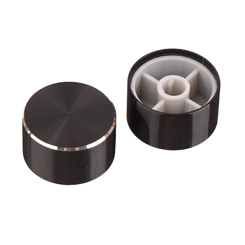 1pc Potentiometer Knob Cap Encoder Volume Control Knob Audio Knob for Rotary Taper Potentiometer Hole 6mm Knob Aluminum Alloy