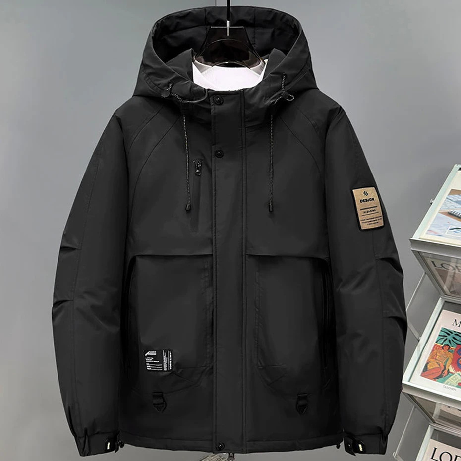 سترة شتوية سميكة للرجال 10XL مقاس كبير سترات مقاومة للماء موضة غير رسمية سترة واقية دافئة معطف رجالي ملابس خارجية خارجية #3