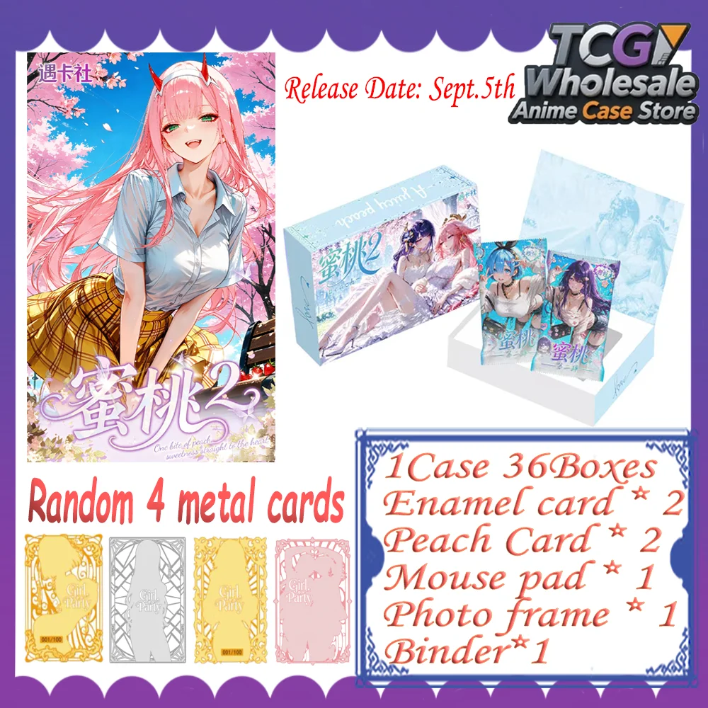 2026 New Goddess Story “When the Honey Peach Ripens” Vol.2 Booster Box Anime TCG Collection Waifu Trading Rare Cards Toy Gift