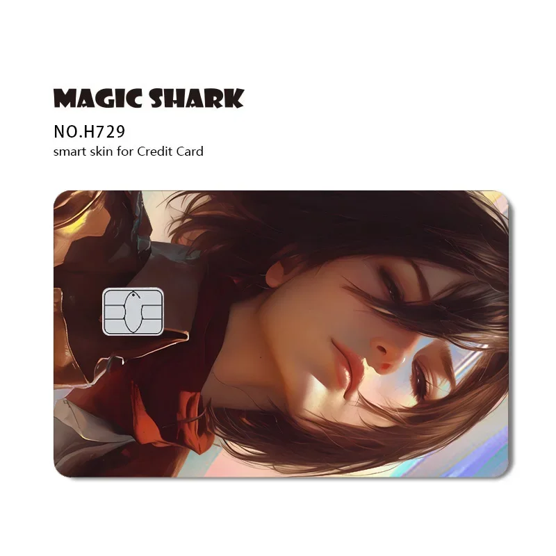 Freedom Titan Holographic Card Stickers (Eren, Mikasa, Levi) image