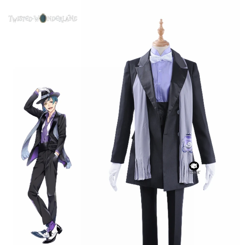 

Game Twisted Wonderland Azul Ashengrotto Cosplay Costume Outfit Suit Uniform Top+Pant Halloween Carnival Party Costumes