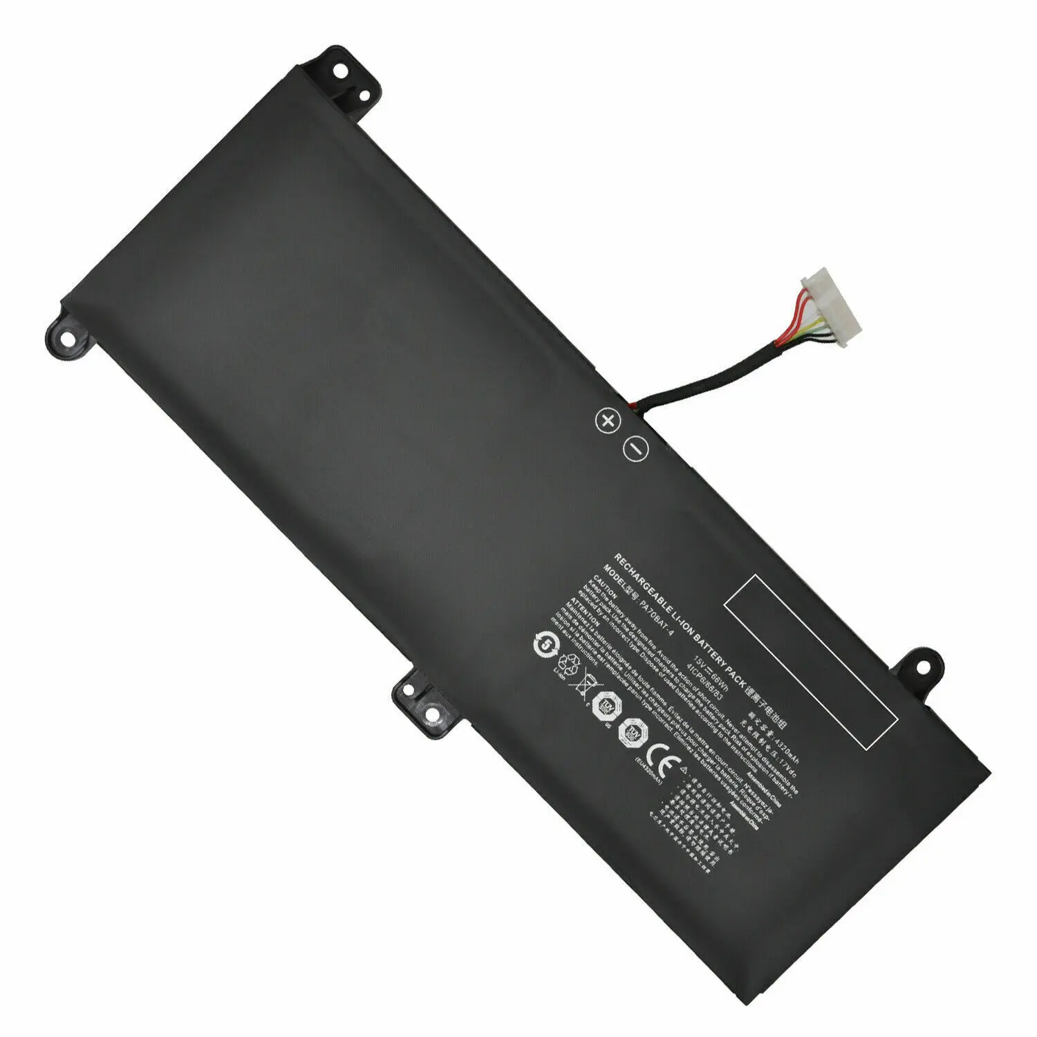 

Original quality Battery 66Wh 4320mAh 15V PA70BAT-4 Laptop Battery For PA70HP6-G