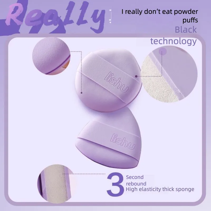

Lishu Air Cushion Powder Puff Soft Base Liquid, Double-sided Dry And Wet Dual-purpose Setting Sponge Beauty Egg