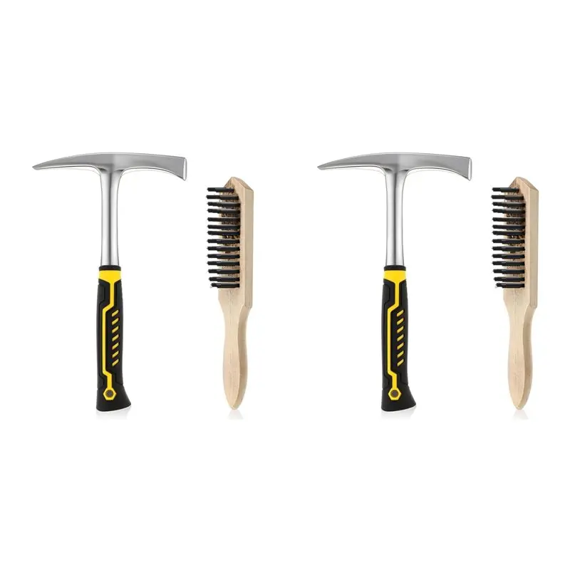 

Молоток для удаления сварочных заусенцев WCS-2X и проволочная щетка, сверхмощный стальной молоток для удаления шлака с проволочной щеткой, инструмент для сварщиков