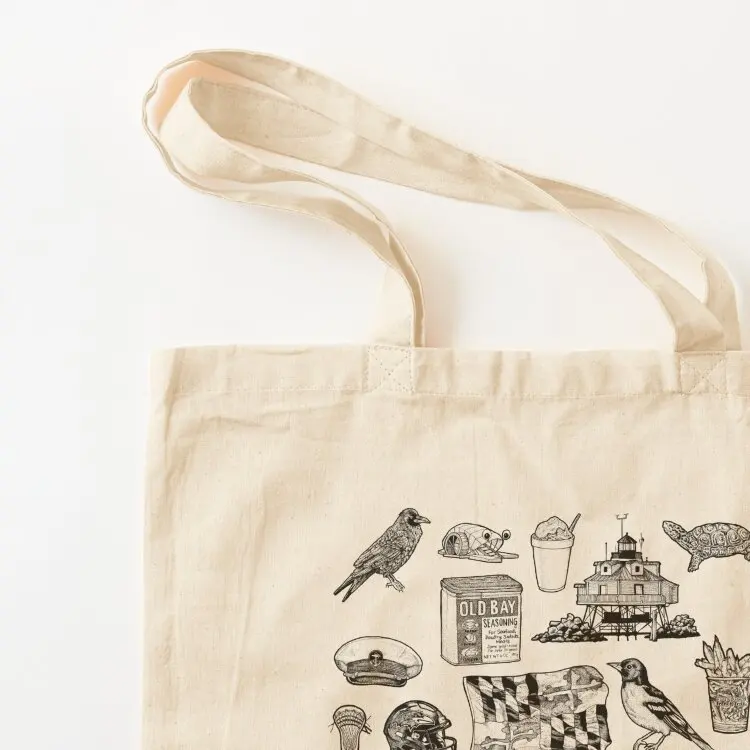 Maryland Flash Sheet Tote Bag Custom bag bags woman 2025 tote bag screen canvas tote bags