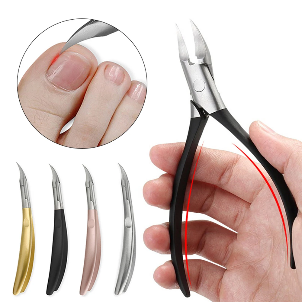 Stainless Steel Nail Clippers Trimmer Paronychia Improved Ingrown Pedicure Care Professional Cutter Nipper Tools Feet Toenail