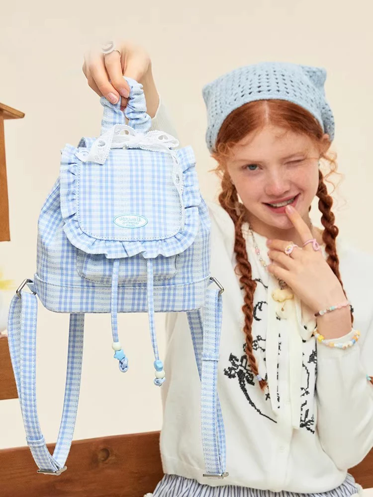 

Симпатичный рюкзак на завязках, персонализированный рюкзак в университетском стиле, серия для пикников, дорожная сумка для девочек, легкая сумка для поездок на работу.