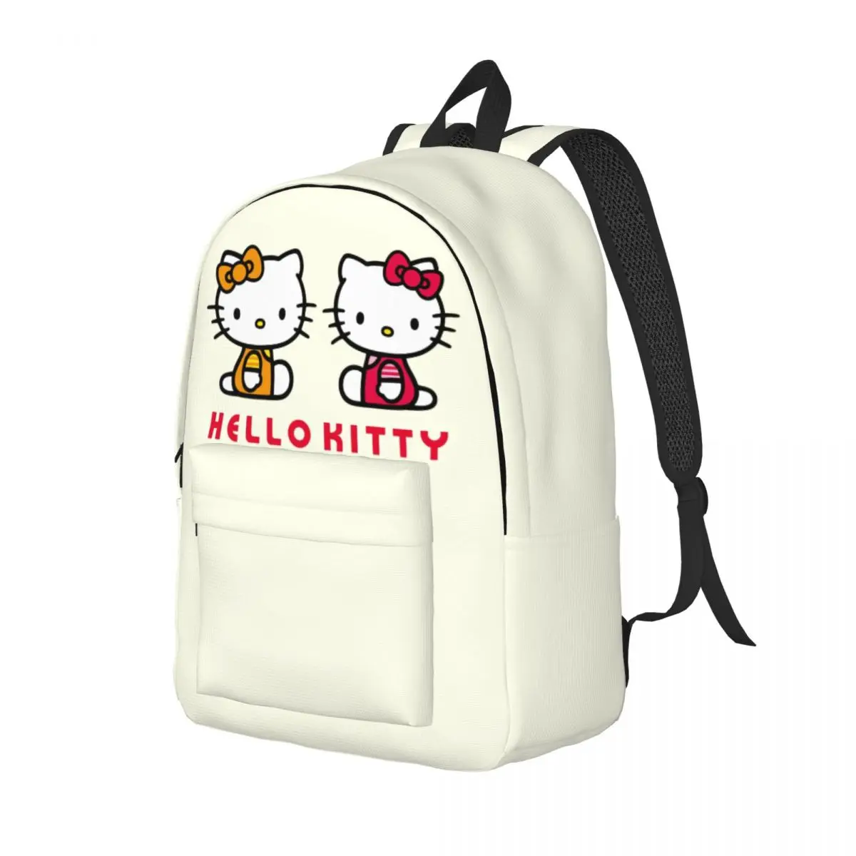 Sit Schoolbag Hello Kitty Female Kawaii Camping Back To School Gift Multi Compartment Laptop Bag